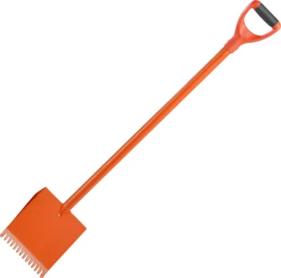 Image de SucceBuy Pelle à bardeaux, 1 pièce, Extracteur de toit avec poignée en D, outil en acier robuste 45#, idéal pour enlever le carton bitumé et les clous, orange