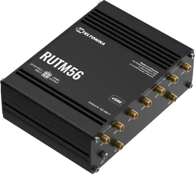 Zdjęcie produktu dla Teltonika Dual Modem Router | RUTM56 | 802.11ac | 10/100/1000 Mbit/s | Ethernet LAN (RJ-45) ports 4 | Mesh Support Yes | MU-MiMO Yes | No mobile broadband