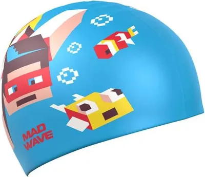 Image de Madwave Diver Bonnet de natation junior bleu bleu One Size
