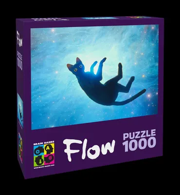 Produktbild von Puzzle 1000 Elemente. Fluss. Schwarze Katze