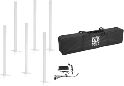 Produktbild von EUROLITE Set 6x AKKU LED Party Tube IR + Ladenetzteil + Soft-Bag (20000952)