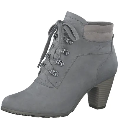 Produktbild von s.Oliver Damen Schnürstiefel mit Absatz Elegant Bequem, Grau (Grey), 37 EU