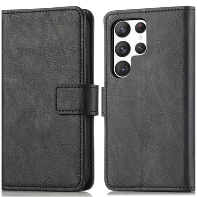 Imagen del producto de Funda Tipo Libro de Lujo para Samsung Galaxy S23 Ultra - Negro