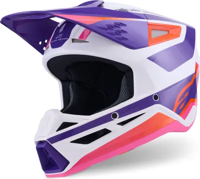 Produktbild von helm S-M3 HEAT, ALPINESTARS (weiß/lila/rosa, Größe L)