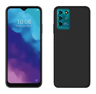 Obrázek produktu pro Silikonové pouzdro Basic kompatibilní s pouzdrem ZTE Blade Axon 40 Lite TPU Soft Mobile Phone Cover Protection v černé barvě