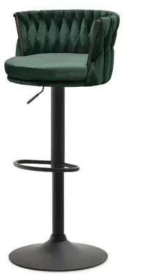 Obrázek produktu pro Designová barová židle KRISMAR - zelená / černá