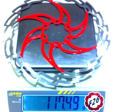 Obrázok produktu pre Brzdový kotúč XLC BR-X02, Ø 180 mm, 6 otvorov, 118 g, strieborný/červený