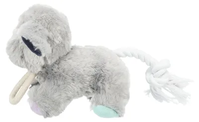 Produktbild von Trixie Hundespielzeug Junior Plüschhund mit Tau 24 cm