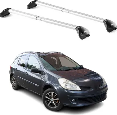 Produktbild von Dachträger für Renault Clio III IV Kombi 2005-2020 5 tür 100kg Alu Silber 2x ABE