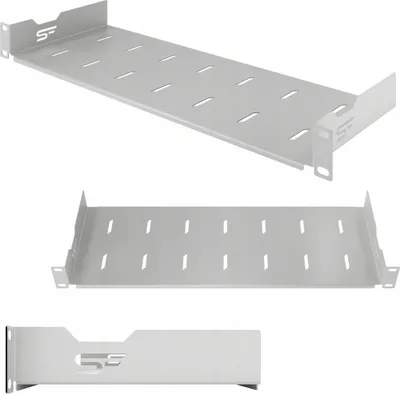 Obrázok produktu pre Polica RACK 19" 1U 170 mm Polica do skrine RACK Standard Pevná šedá Stalflex