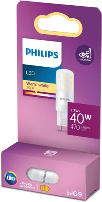 Product packaging for an LED light bulb.