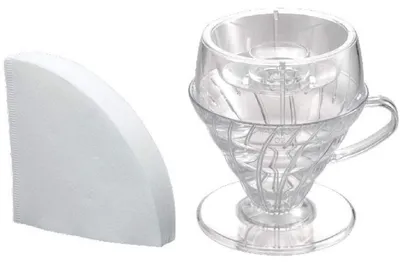 Produktbild von Hario V60 Tropfhilfe-Set, 02 klar, PDA-1524-T, 140ml, Black