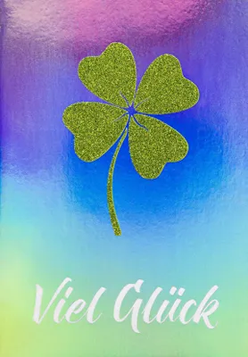 Produktbild von Allgemeine Wünsche  Bling Bling  Glückwunschkarte im Format 115x17cm m