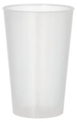 Produktbild von Mehrweg-Trinkbecher PP 0,3 l Ø 8 cm · 11,7 cm transluzent extra stabil