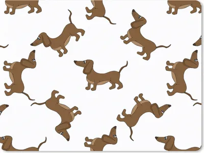 Produktbild von MuchoWow® Mauspad Mousepad Muster - Hund - Dackel - Jungen - Mädchen - Kinder - Kinder 23x19 cm - Mousepads - Maus Mat - Pad - Mausunterlage - Schreibtischunterlage - Mauspad