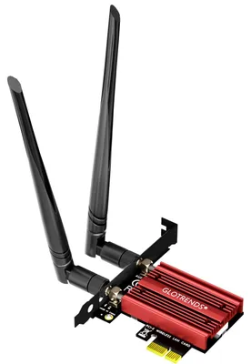 Productafbeelding van GLOTRENDS BE8774 WiFi 7 PCIe-kaart voor desktopcomputers, met Intel BE200NGW-chip, 802.1