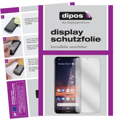 Produktbild von 2x Schutzfolie für Nokia 3.2 klar Displayschutzfolie Folie Display Schutz dipos