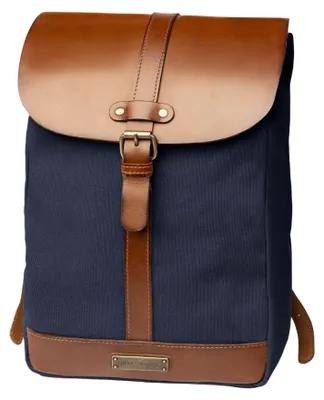 Produktbild von Leichte Duffel Bag aus Canvas und Leder, 40 L, Marineblau