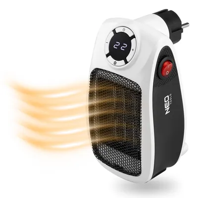 Produktbild von NEO TOOLS Steckdosen Heizlüfter 500W Keramik PTC Thermostat 360°