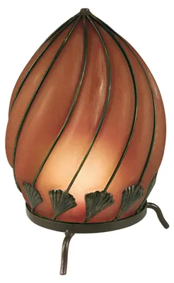 Produktbild von Tischleuchten - Glas-Tischleuchte "Orient", Tischlampe im Orientalischer Stil, aus Metall und Glas in orange, 39 cm hoch, Ø 25 cm, E14-Fassung