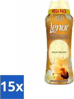 Produktbild von Lenor – Duftperlen – Goldene Orchidee – 570 g - Vorteilspack - 15 Stücke