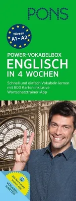 Produktbild von PONS Power-Vokabelbox Englisch in 4 Wochen