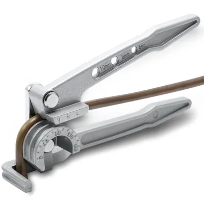 Zdjęcie produktu dla CCLIFE Giętarka do rur 3 w 1 Giętarka do rur 6 8 10 mm Ręczna giętarka do rur 0-180° do rur aluminiowych mosiężnych miedzianych Cienkościenne puste rury