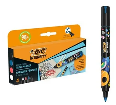 Obrázok produktu pre Bic 5274232 BIC Permanent-Marker Intensity, balenie 4 ks v kartónovom blistri