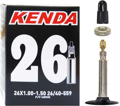 Image de Kenda 12 - 29 pouces Chambre à air vélo Chambre à air vélo AV DV FV Valve auto Schrader Valve française Sclaverand Dunlop chambre à air universelle