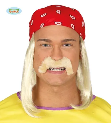 Produktbild von Blonde Wrestler Perücke Kämpfer Kostüm für Herren