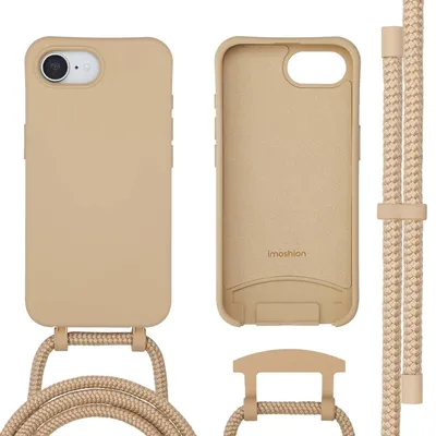 Immagine prodotto di imoshion Cover posteriore colorata con catena rimovibile per cellulare e MagSafe iPhone 16e - Nude