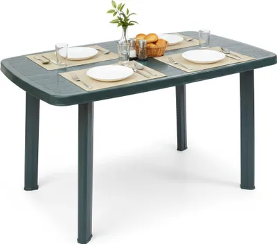 Immagine prodotto di Greggs - Tavolo da Esterno, 137x85x72h cm Verde, 6 Posti Italy