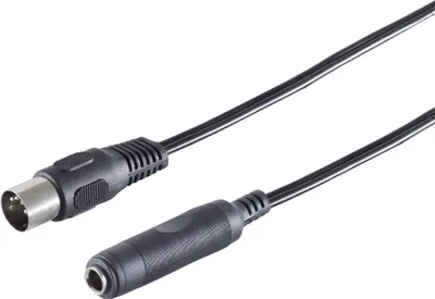 Produktbild von Diodenstecker 5-pol./ Klinkenbuchse 6,3mm, 0,2m