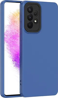 Produktbild von Mobigear Colors  Samsung Galaxy A73 Hülle Flexibles TPU Backcover - Blau