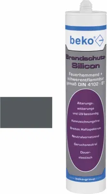 Produktbild von beko Brandschutz-Silicon 310 ml Silikon grau 228 03
