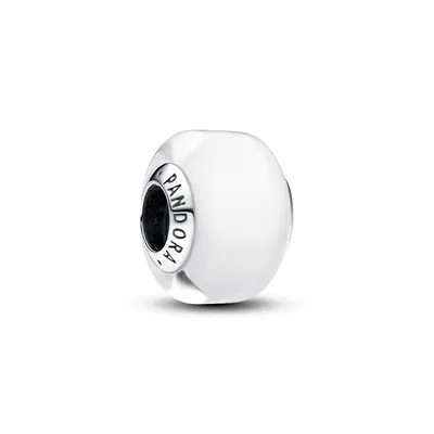 Immagine prodotto di Pandora Ciondolo mini in vetro di Murano bianco 793118C00