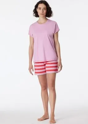 Produktbild von Schiesser Damen Pyjama kurz - Casual Essentials - bonbonrosa - Größe 36
