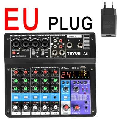 Obrázok produktu pre Audio mixér, pripojenie Bluetooth, 24 DSP efektov, A6-EU, DAXTROMN GGH-3.5KW