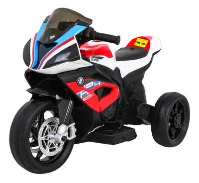 Produktbild von Batteriebetriebenes BMW HP4 Motorrad für Kinder Rot + 3 Räder + LED + MP3 USB +
