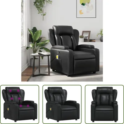 Produktbild von The Living Store Massagesessel Schwarz Kunstleder
