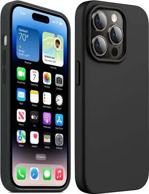 Obrázok produktu pre Čierne puzdro na iPhone - Matné puzdro na mobilný telefón, Nárazuvzdorné puzdro na iPhone, Ochranné puzdro odolné proti poškriabaniu, Obal na mobilný telefón s ochranou displeja - IPhone 13 / bez