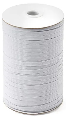 Produktbild von Bagum Geflochtenes Gummiband Nähen 180m - Flaches Gummibänder 6mm, Elastisches Band aus Polypropylen und Latexfäden für Hosengummi, Haushalt, DIY