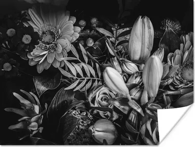 Produktbild von MuchoWow® Poster Blumenstrauß - Stilleben - Blumen - Pflanzen - Rot 160x120 cm - Foto Plakat