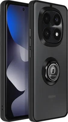 Zdjęcie produktu dla Avizar, etui Redmi Note 15 obrotowy pierścień magnetyczny matowy, czarny