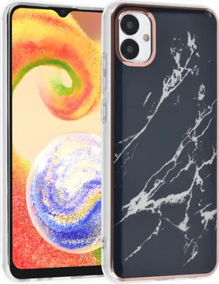Produktbild von UNIQ Accessory Samsung Galaxy A04 TPU Back Cover - Marble Black