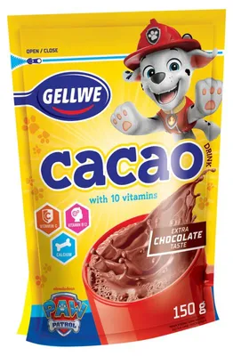Obrázek produktu pro Gellwe Cacao Vitamin Cocoa Powder 150 G