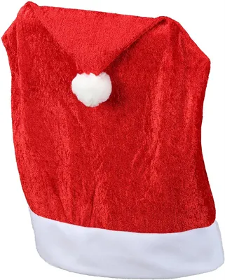 Obrázek produktu pro Potah na židli Vánoční sametový červený 48 x 65 cm