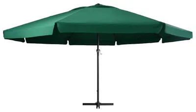 Produktbild von vidaXL Sonnenschirm mit Aluminium-Mast 600 cm Grün