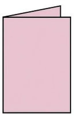 Produktbild von Rössler Papier 220706523 Coloretti Doppelkarte - A6 hoch, 5 Stück, rosa