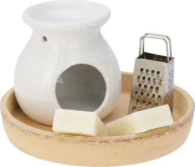 Immagine prodotto di Set regalo lampada aromatica bianca